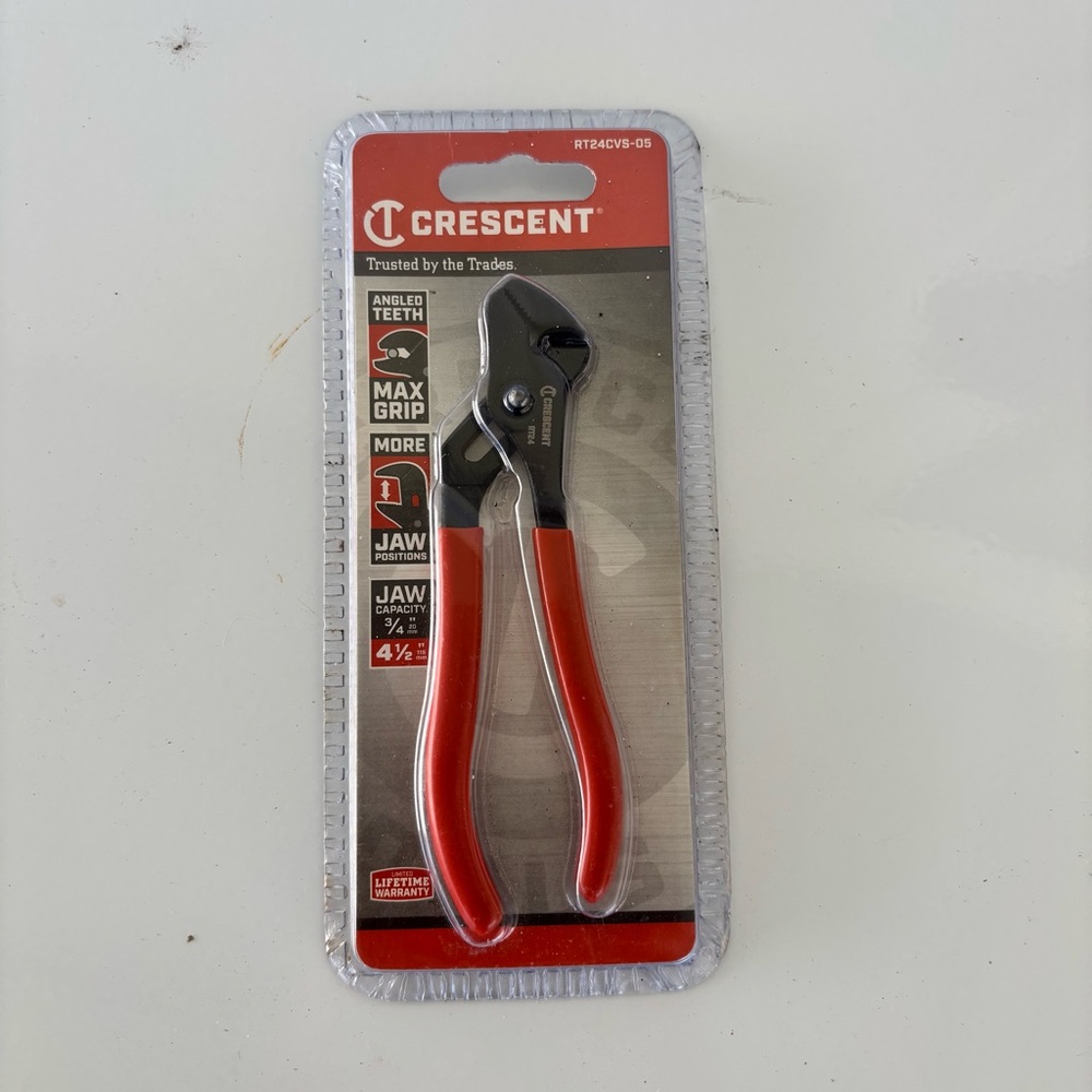 Crescent 4-1/2" Mini Tongue and Groove Pliers - Black